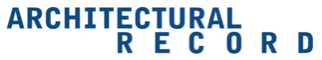 Blue text on white background that reads "Architectural Record"