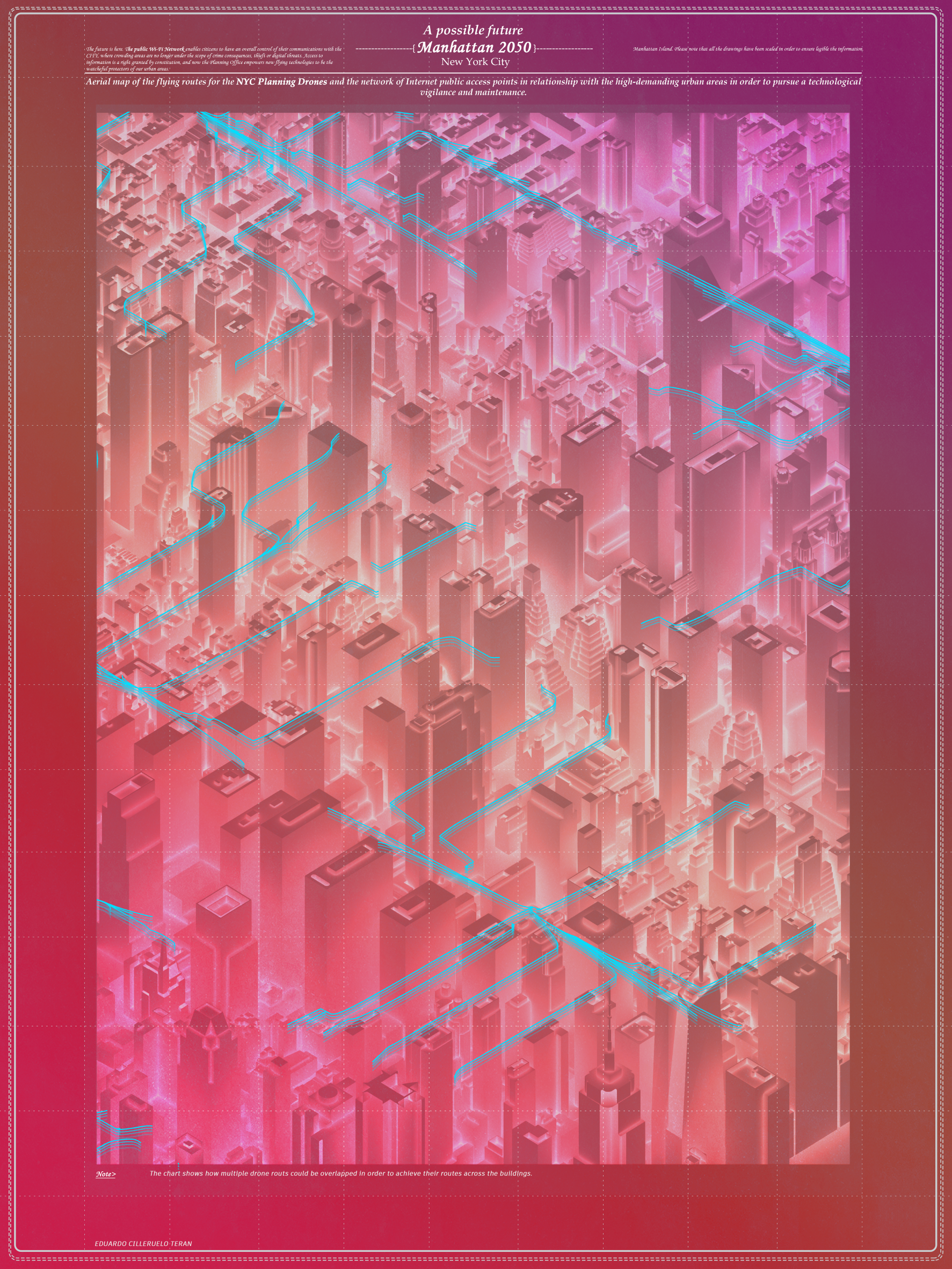 NYC 2050 Planning Drones by Eduardo Cilleruelo Teran