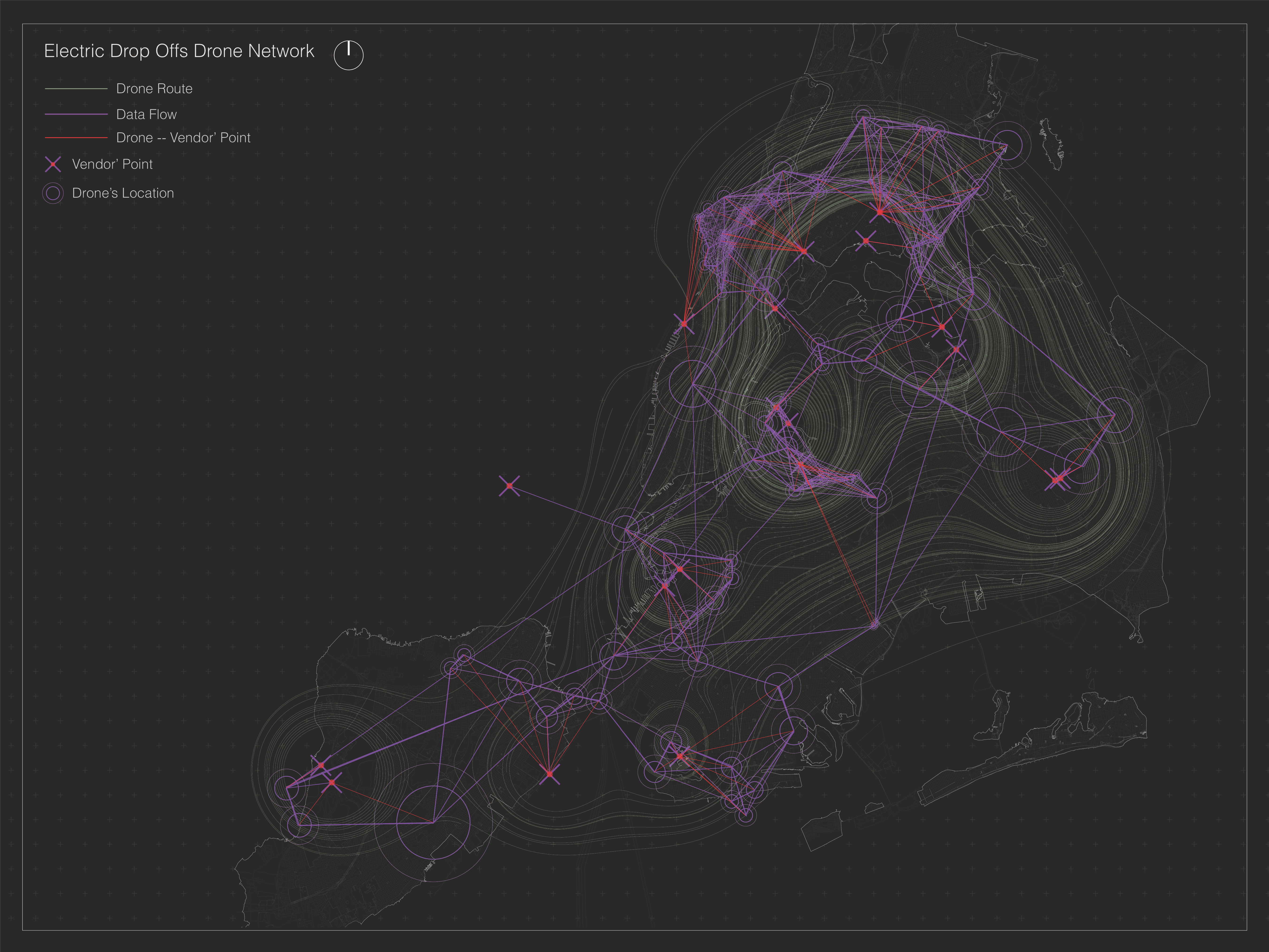 Electric Drop Offs Drone Network by Ohjin Jo