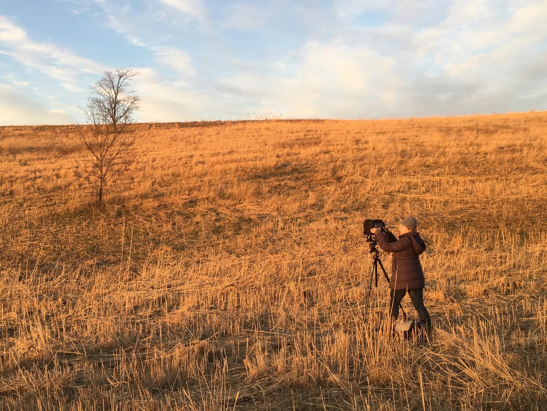 Jade Doskow in the field