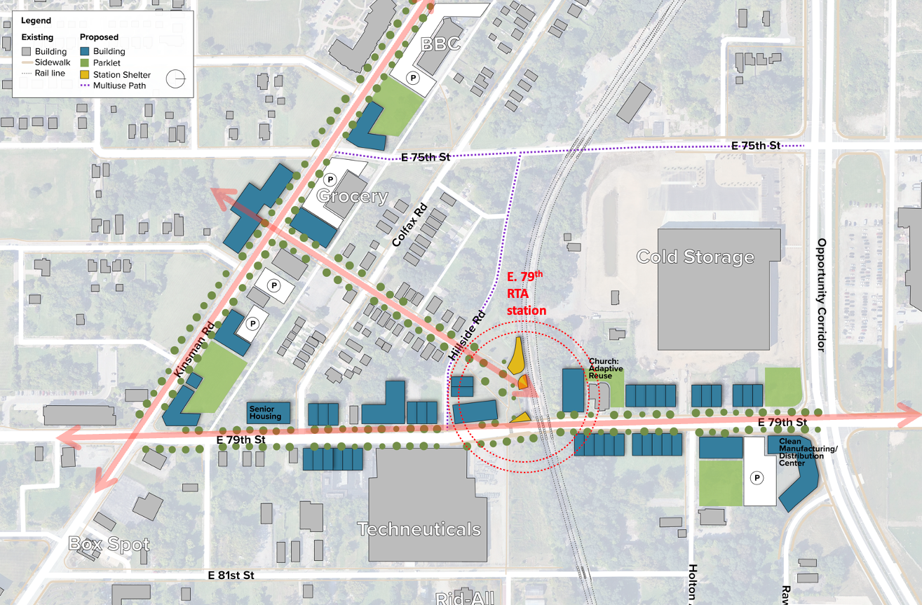 Proposed site plan for East 79th redevelopment
