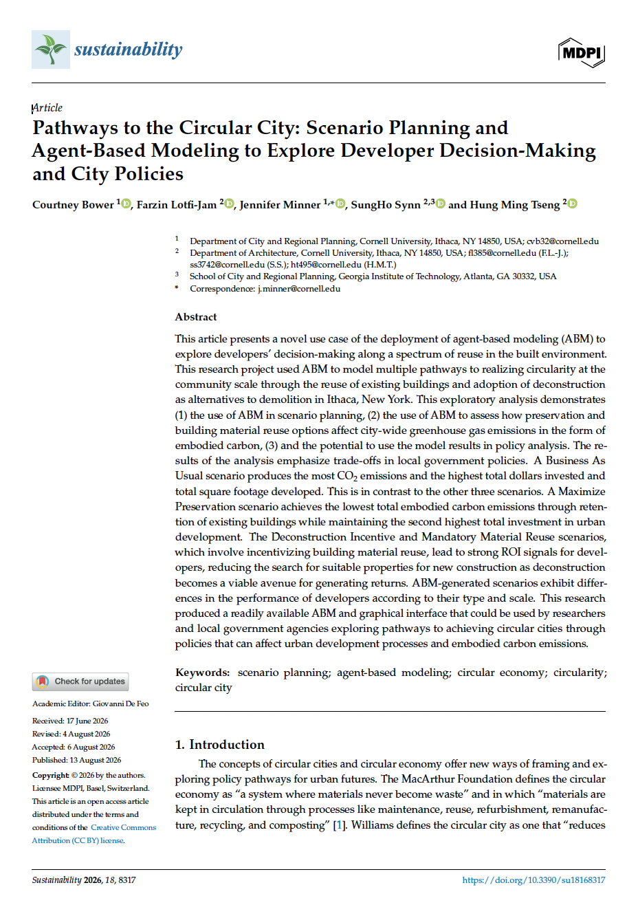 Cover of article Pathways to the Circular City