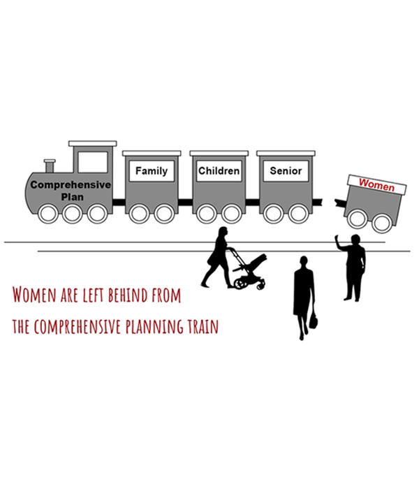 Women are left behind from the comprehensive planning train