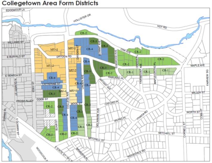 Collegetown Area Form Districts