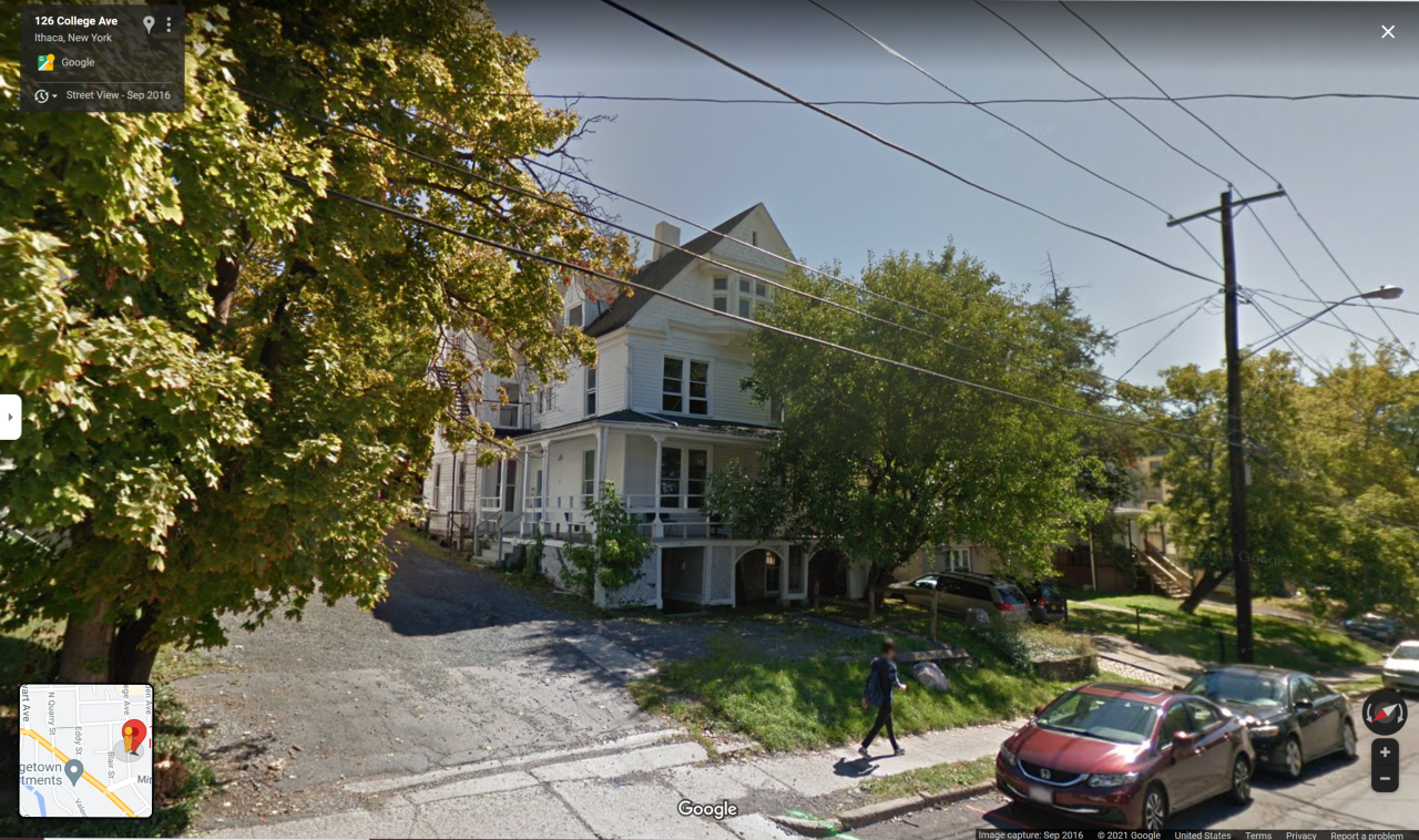 Google Streetview of former 125 College Ave