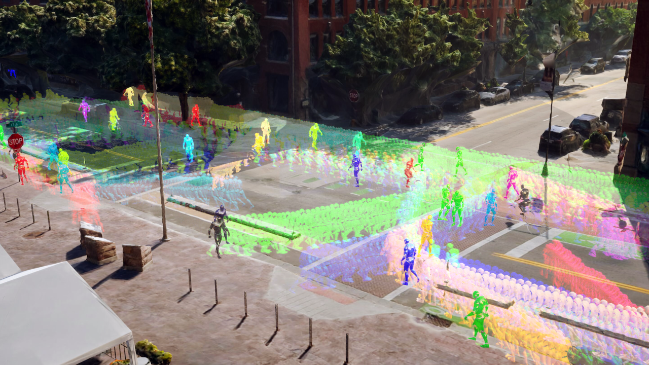 Multimodal street simulation. Realtime Urbanism Lab.