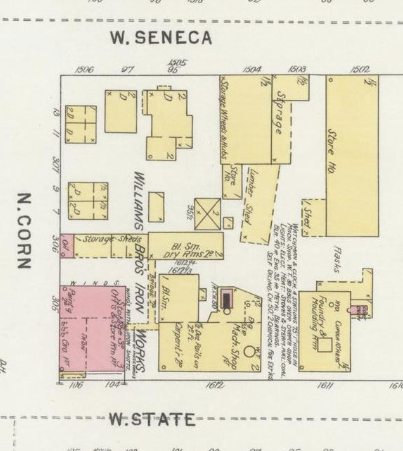 William Bros. Iron Works in 1898 (Sanborn-Peris, 1898)