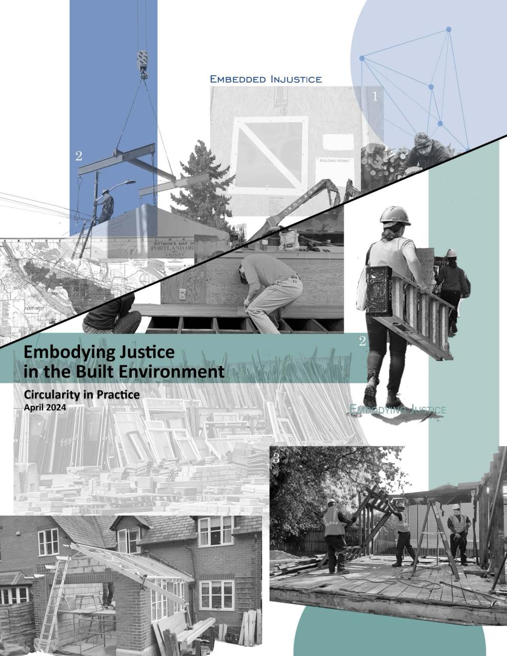 Cover of the Embodying Justice in the Built Environment: Circularity in Practice guide and workbook