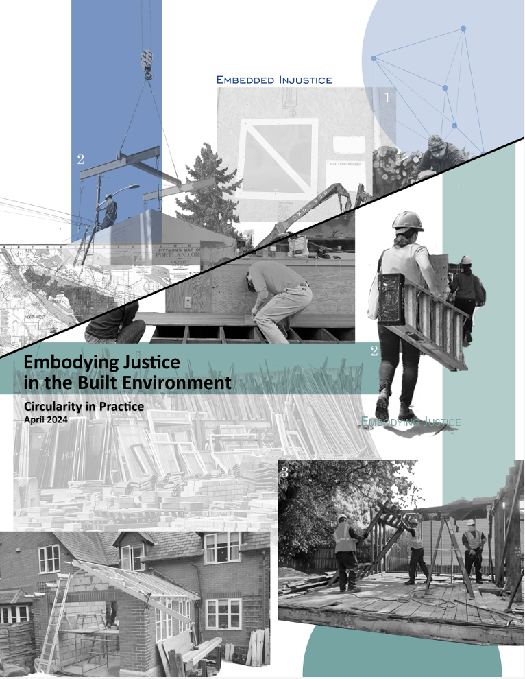 Cover of the Embodying Justice in the Built Environment: Circularity in Practice Guide and Workbook