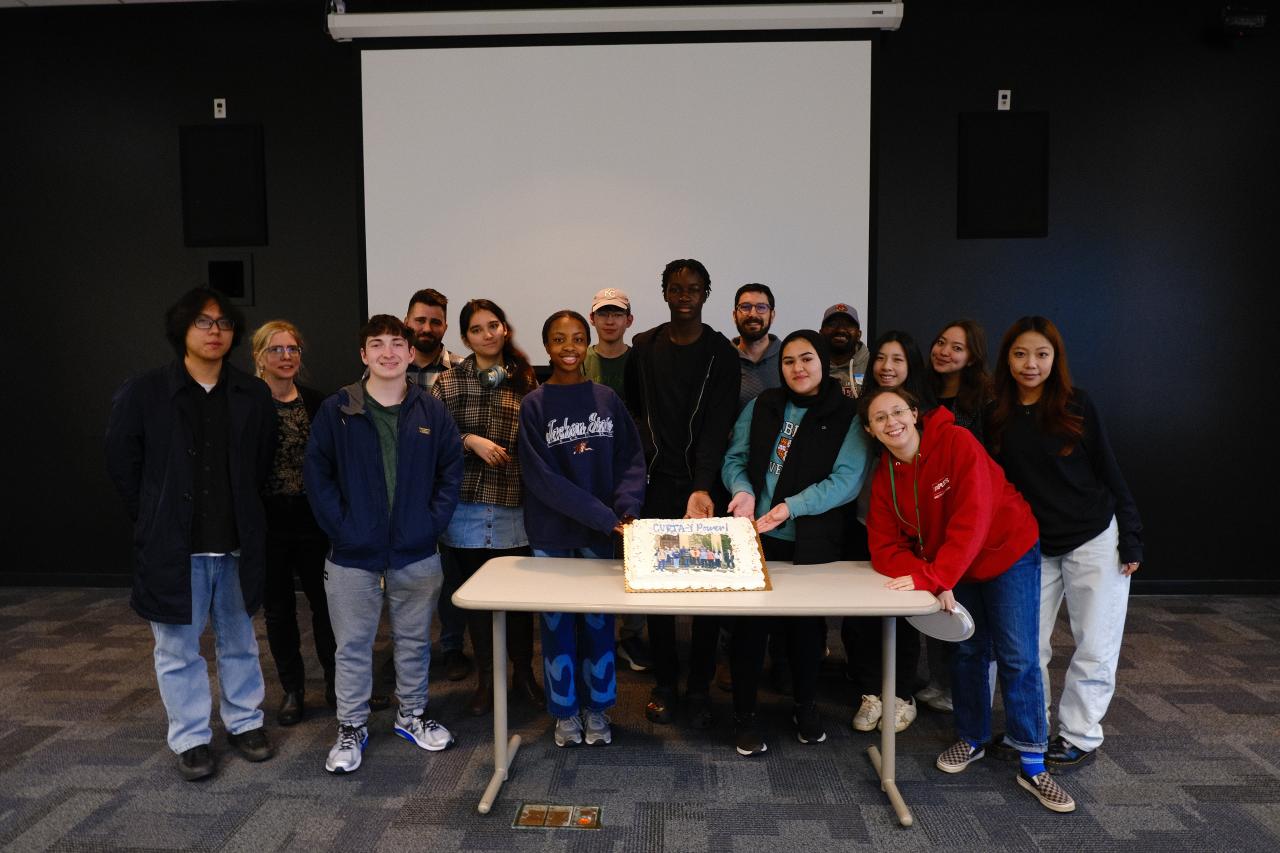 Photo of CURTA-Y high school participants, Cornell University students, Binghamton Councilmember Nate Hotchkiss, and Jenni Minner.