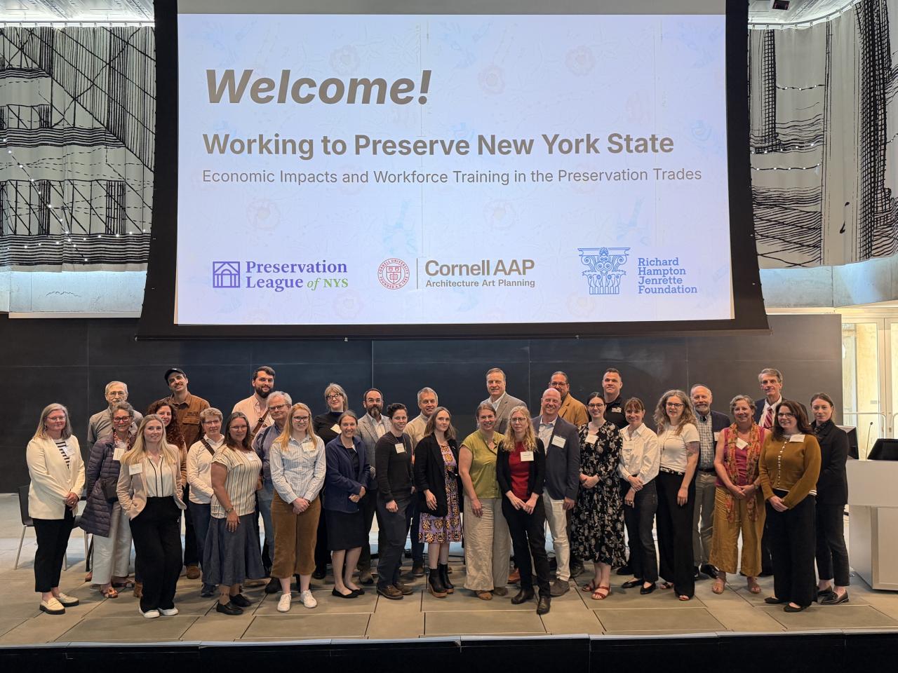 Photo of attendees of the Working to Preserve New York State research convening