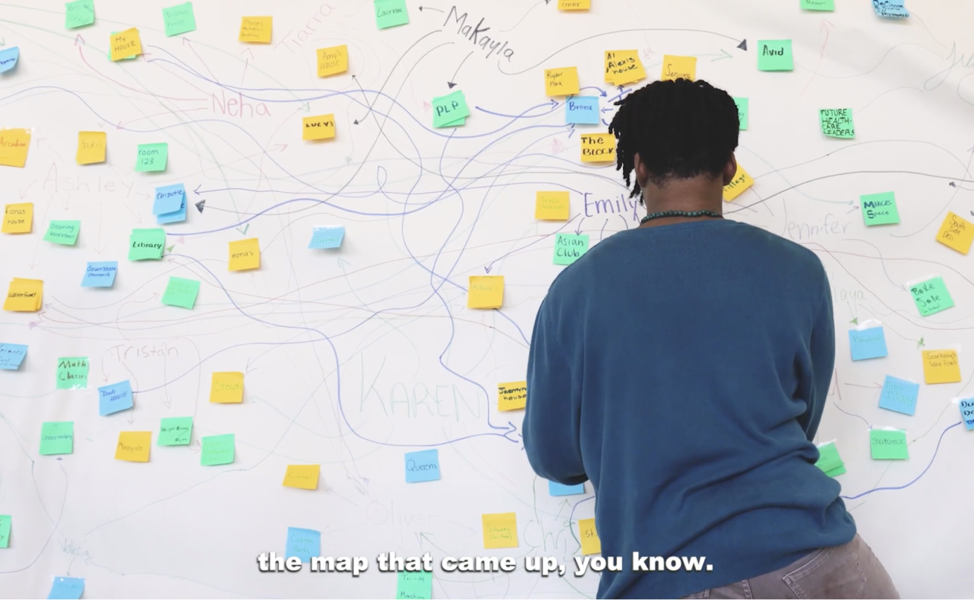 This is a screen capture showing Kellen Cooks and the Dreaming-on-Hudson curriculum at Ossining High School.