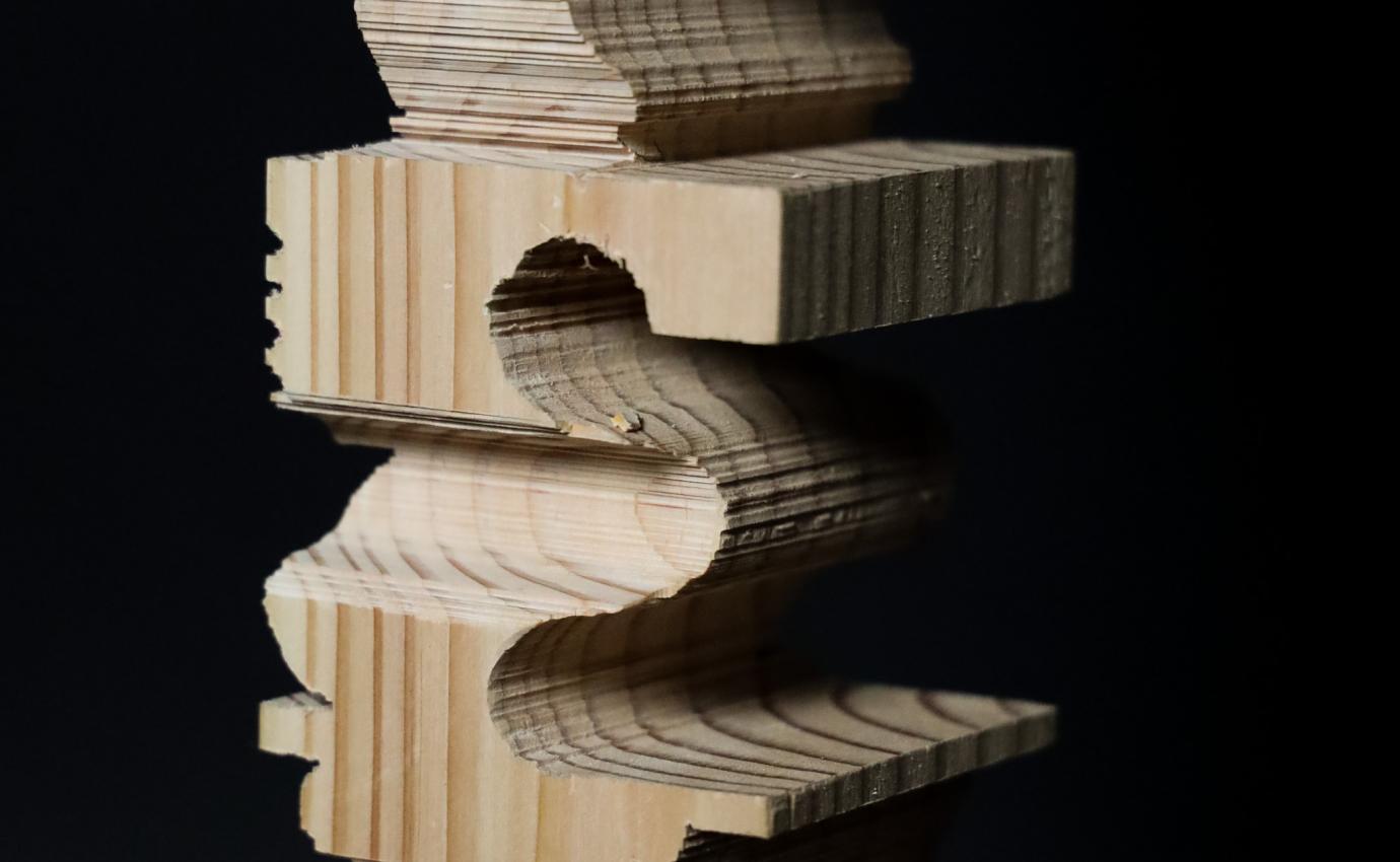 Carved wood sculpture